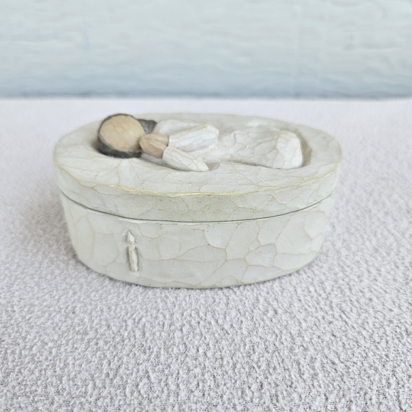 Willow Tree Angel Of Prayer Gift Trinket Box 2003 Susan Lordi Demdaco 4" - Picture 2 of 9